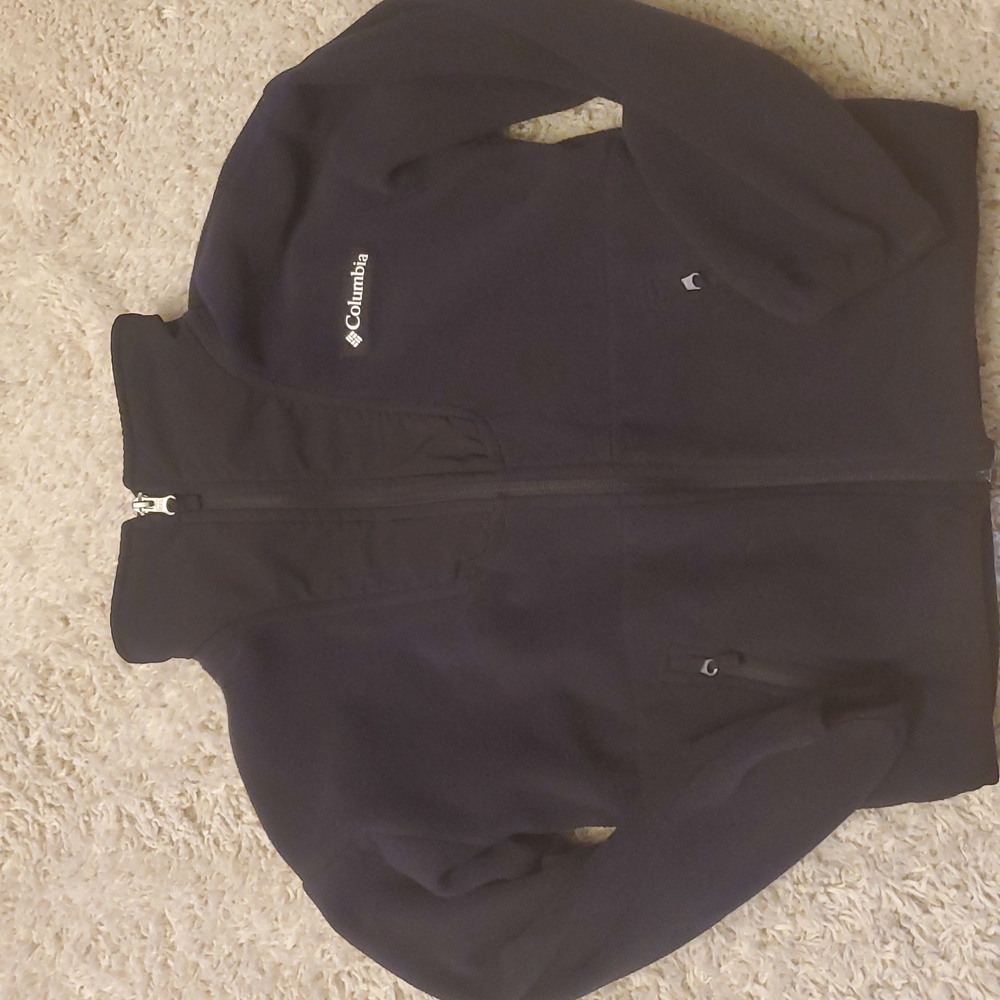 5 For $25 Columbia Black Full-Zip Fleece Jacket Youth Size Small 8